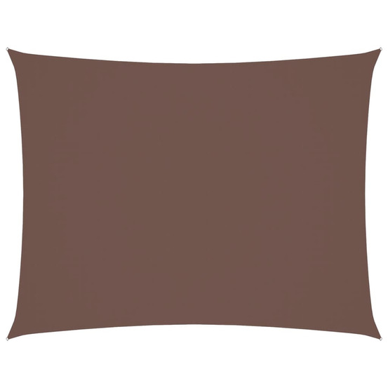Voile de parasol tissu oxford rectangulaire 5x7 m marron