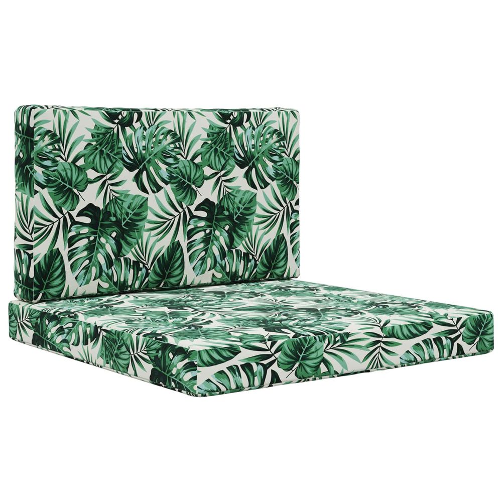 Coussin de canapé d'extérieur polyester motif feuilles
