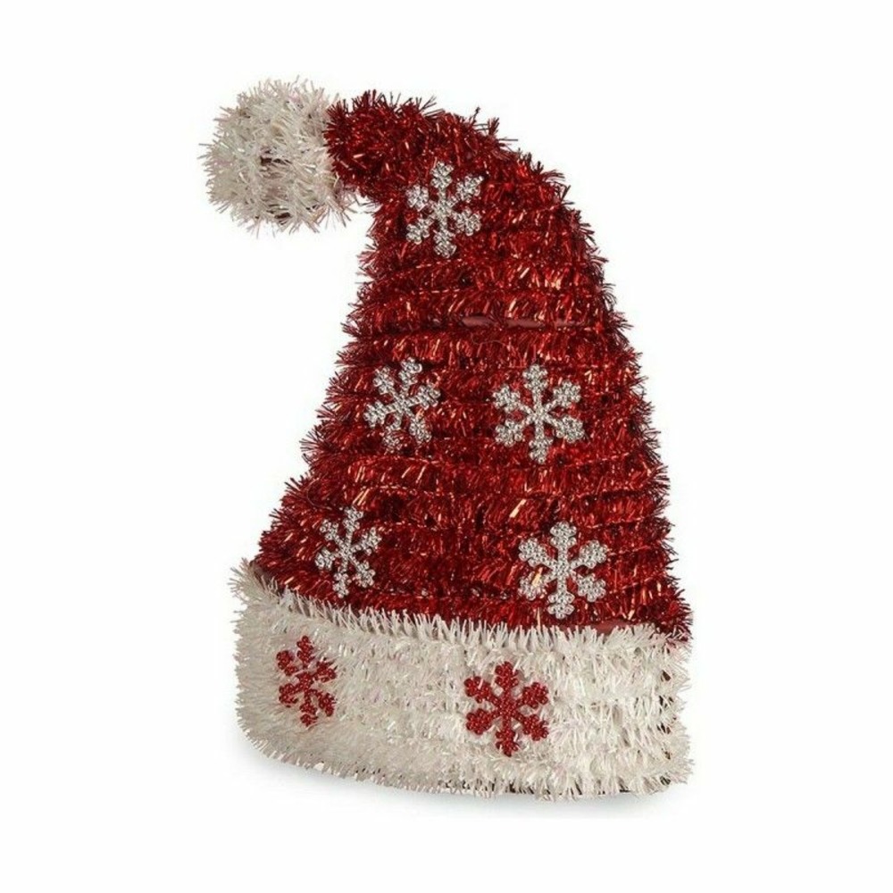 Figurine décorative noël chapeau guirlande 9 x 23 x 17 cm plastique polypropylène
