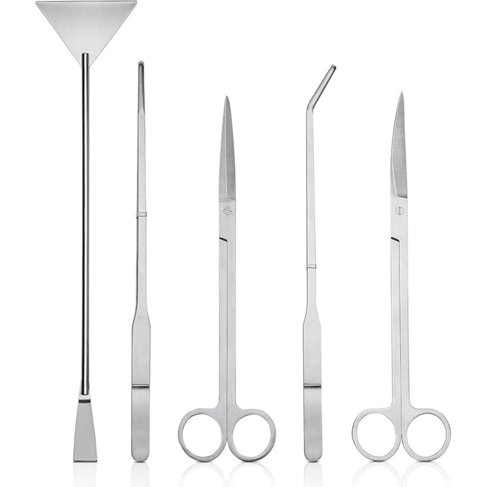 Outil 5 pièces acier inoxydable pour aquarium