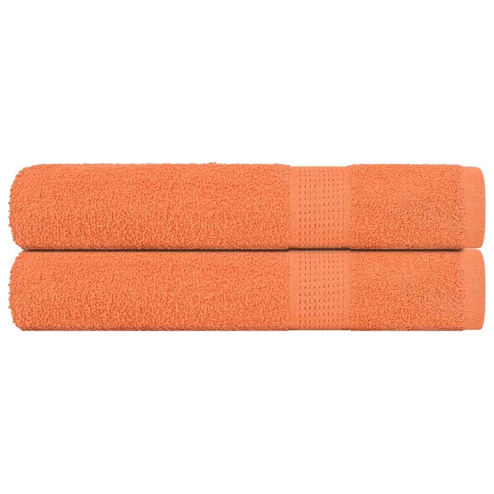 Serviettes de sauna frogn 2 pcs orange 80x200 cm 360 g/m²