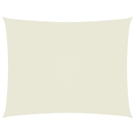 Voile de parasol tissu oxford rectangulaire 2,5x4 m crème