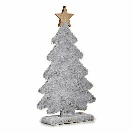 Sapin de noël étoile polaire 21 x 36 x 7 cm gris h