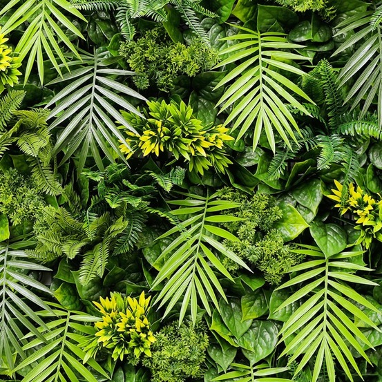 Mur vegetal artificiel exotik plaque de 1mx1m décoration tropicale