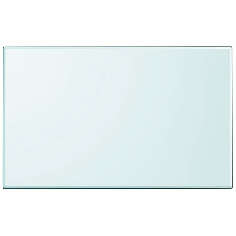 Dessus de table rectangulaire en verre trempé 1000 x 620 mm