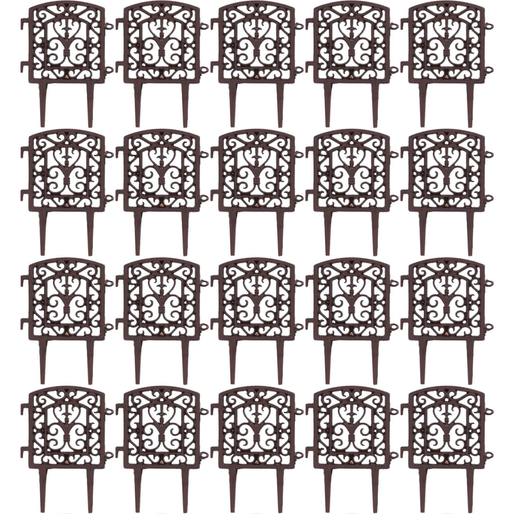 Bordure à assembler en fonte tradition lot de 20