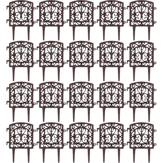 Bordure à assembler en fonte tradition lot de 20