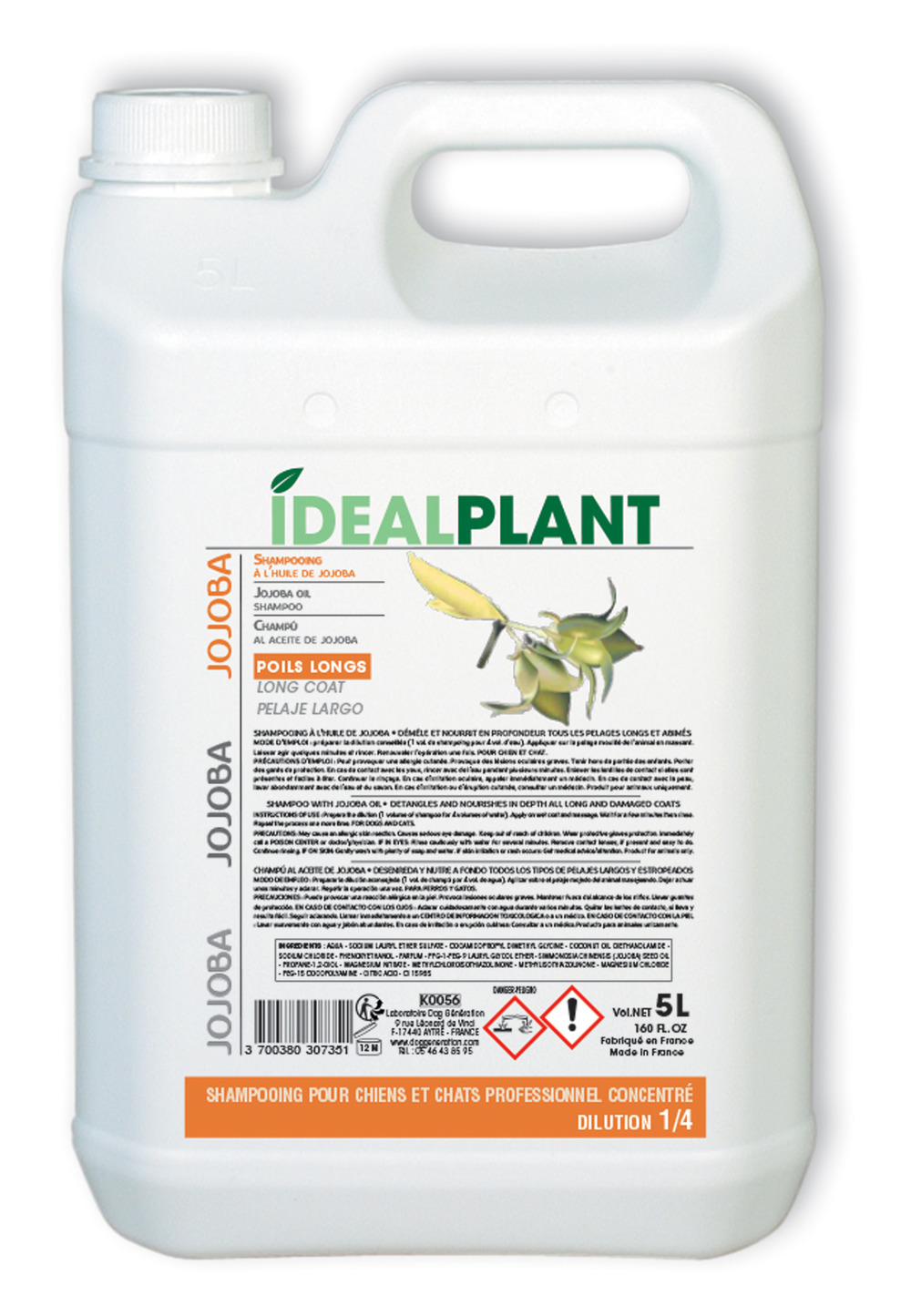 Shampoing à l'huile de jojoba idealplant