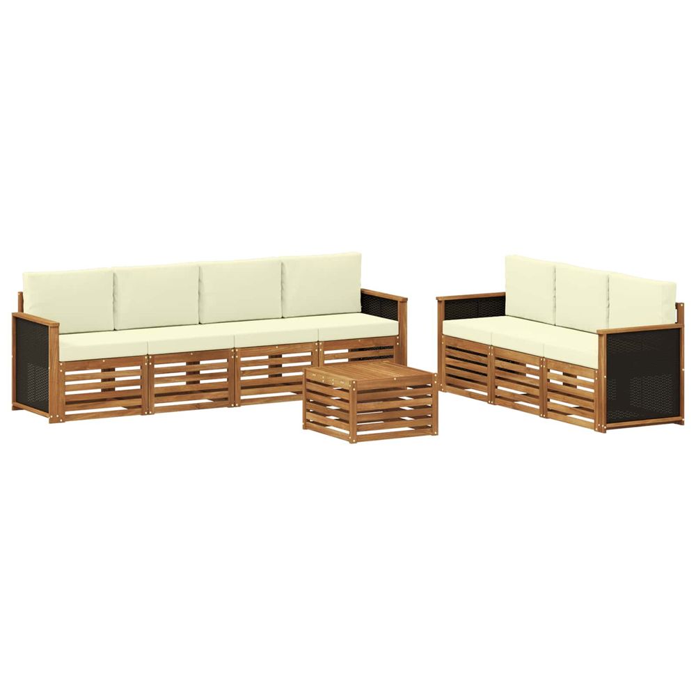 Ensembles de canapés 8 pc bois d'acacia massif