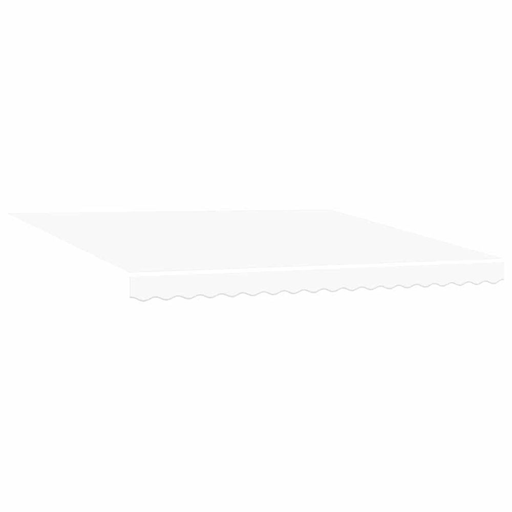 Toile de rechange pour store banne 4x3 m blanc polyester