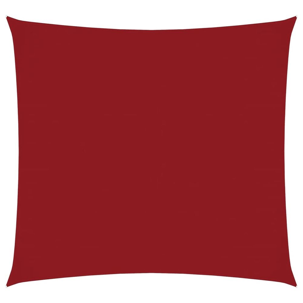 Voile de parasol tissu oxford carré 4x4 m rouge