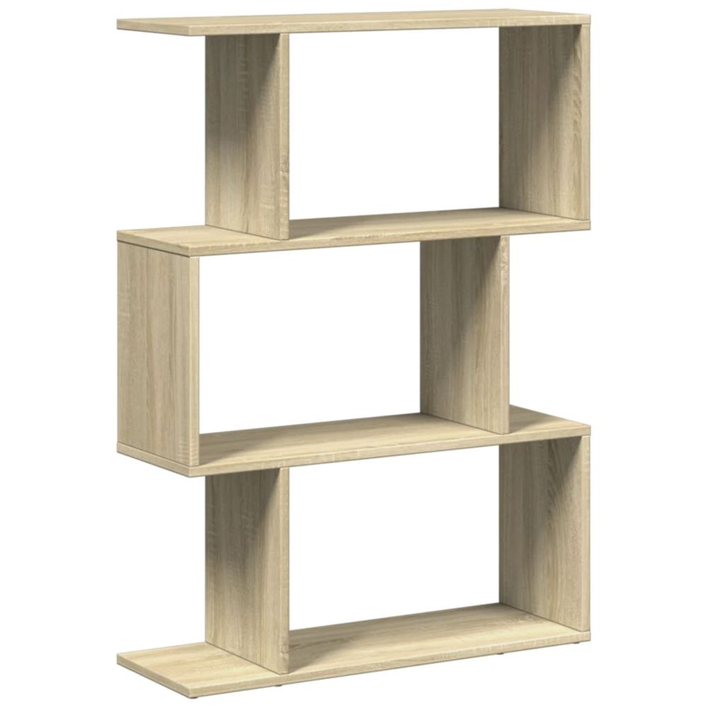 Étagère séparatrice de pièce 3 niveaux chêne sonoma 70x24x97 cm