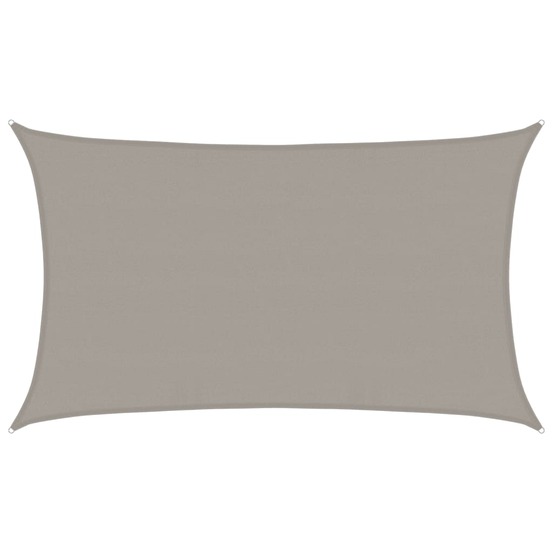 Voile d'ombrage 160 g/m² rectangulaire gris clair 5x8 m pehd