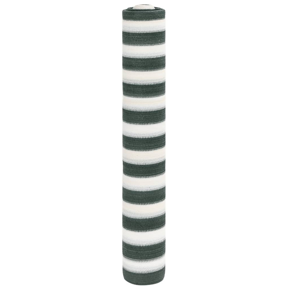 Filet brise-vue vert et blanc 2x25 m pehd 75 g/m²