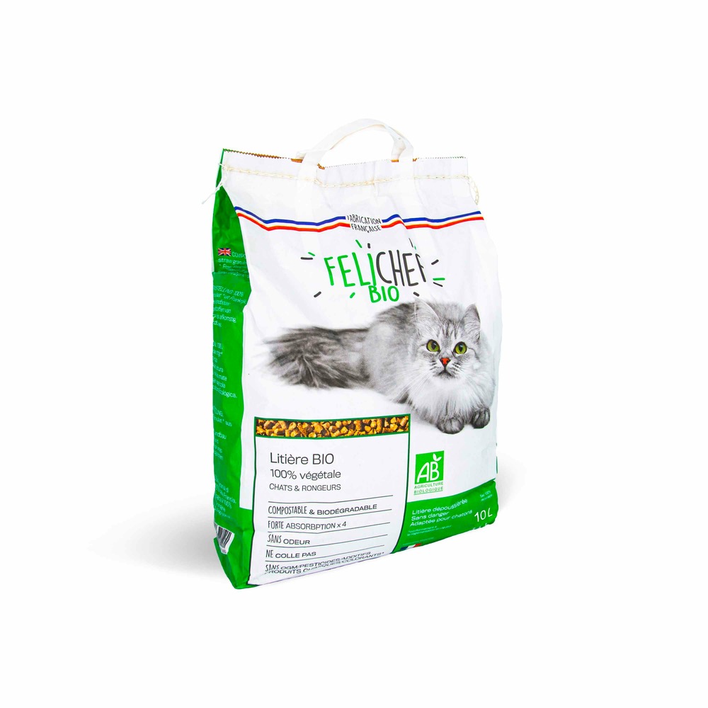Felichef - litière bio 100% végétale 10l
