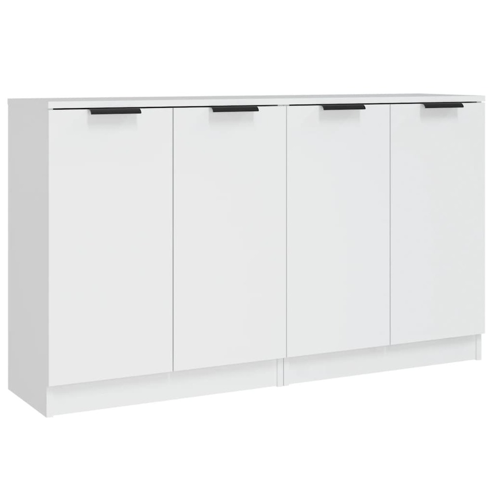 Buffet bahut commode armoire meuble de rangement organisateur cuisine salle de séjour salons lot de 2 60 x 30 x 70 cm bois d'