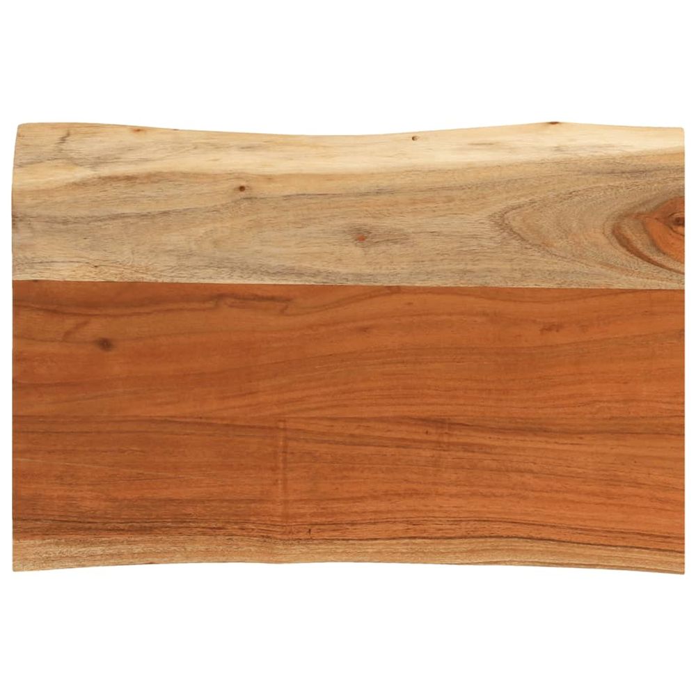 Dessus de table 70x40x3,8 cm rectangulaire bois massif d'acacia