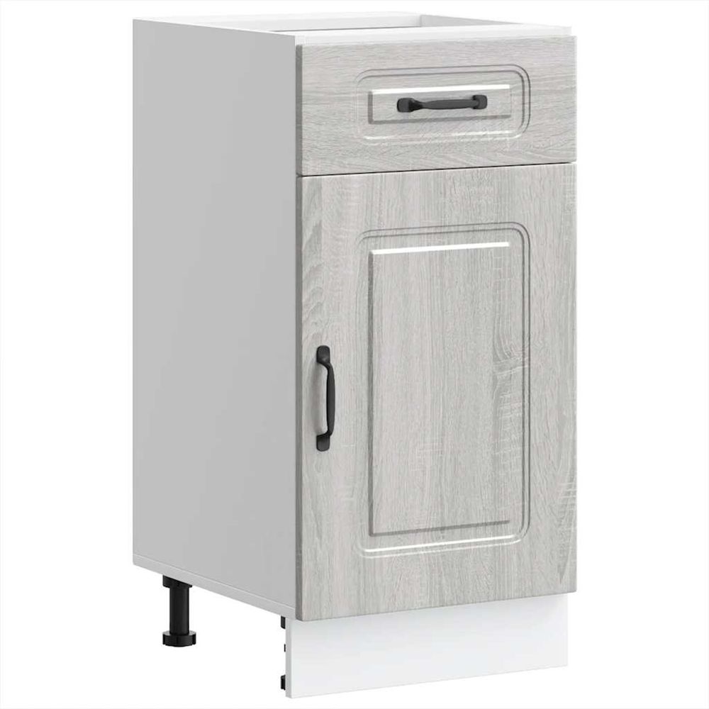 Armoire de cuisine kalmar sonoma gris bois d'ingénierie