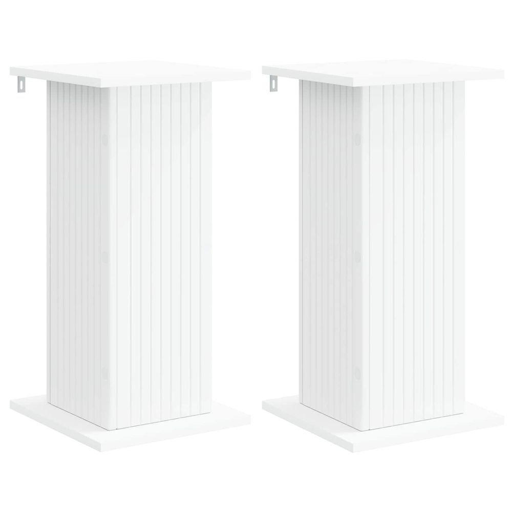 Support de plante 2 pc blanc 30,5 x 30 x 60,5 cm