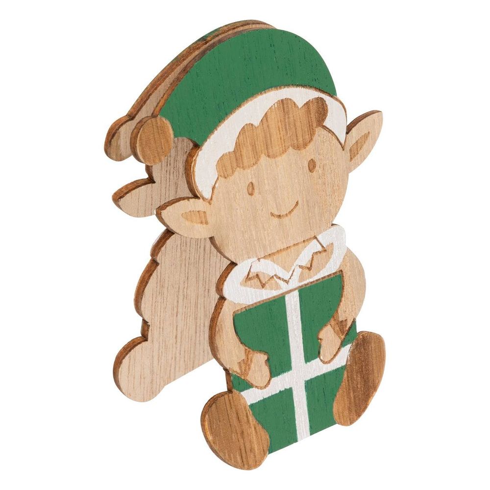 Cavalier de table personnage bois h.10cm assorti