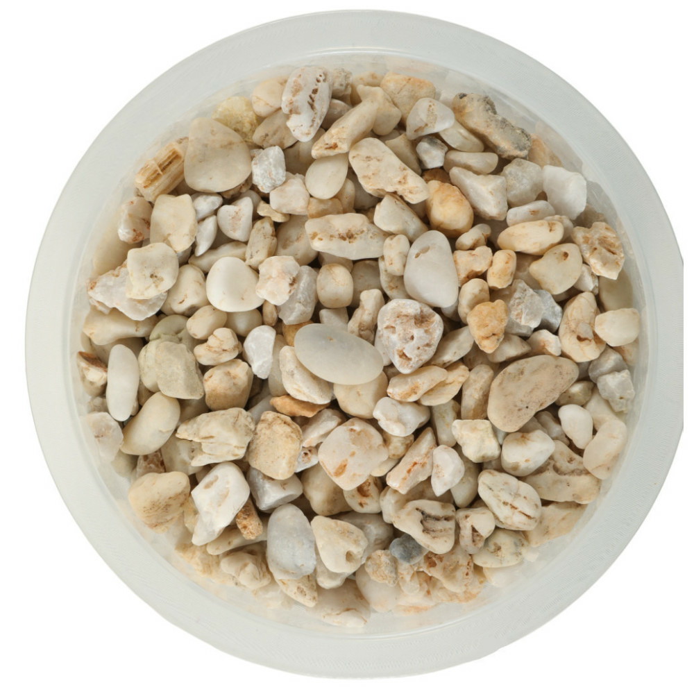 Gravier décoratif jaune d'environ 8/12 mm aquasand naturel 4. 5 kg