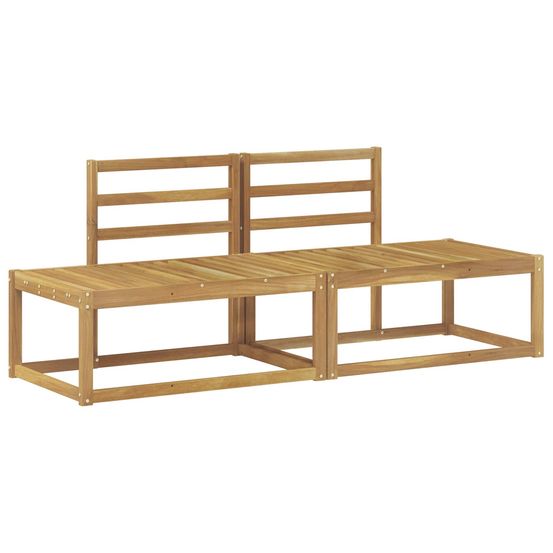 Canapé d'extérieur en bout 2 pièce blanc 182,5 x 63 x 73 cm