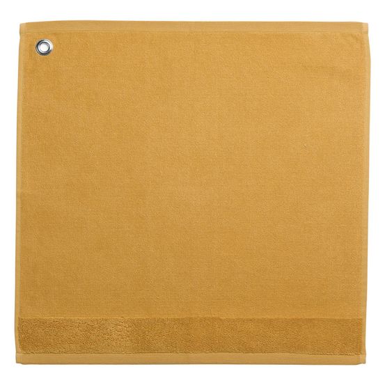 Essuie-mains oeillet curl curry 50 x 50 cm