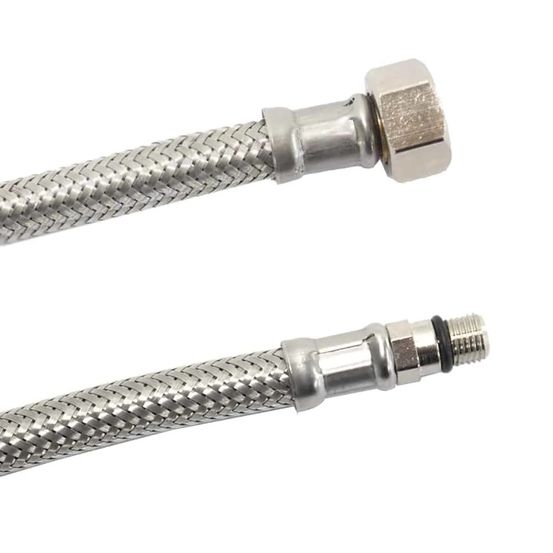 Flexible de raccordement eau inox dn8, 800mm
