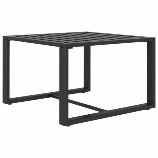 Salon de jardin 6 pcs avec coussins aluminium anthracite