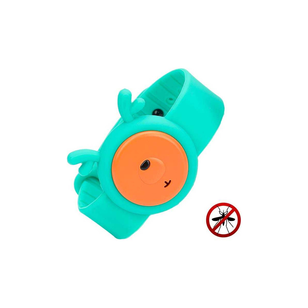 Bracelet anti-moustiques rechargeable ultrasons kidz vert