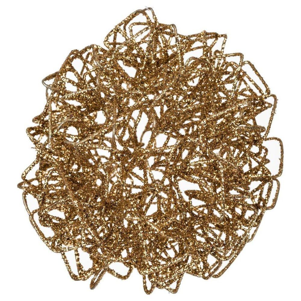 Boule métal torsadé pailletée