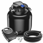 Kit de filtration set 100000 litres 55 watts uvc pompe 8000 l/h tuyau 10 m