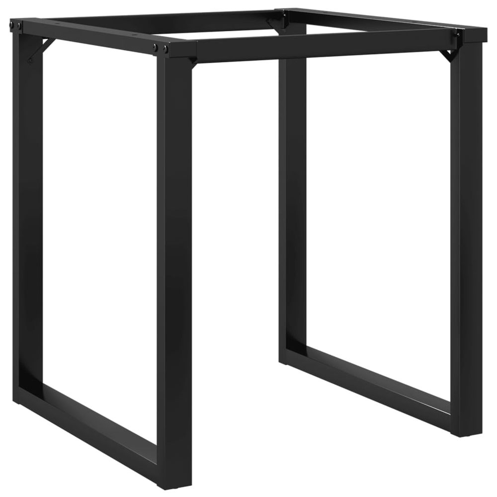 Pieds de table à manger cadre en o 60x60x73 cm acier