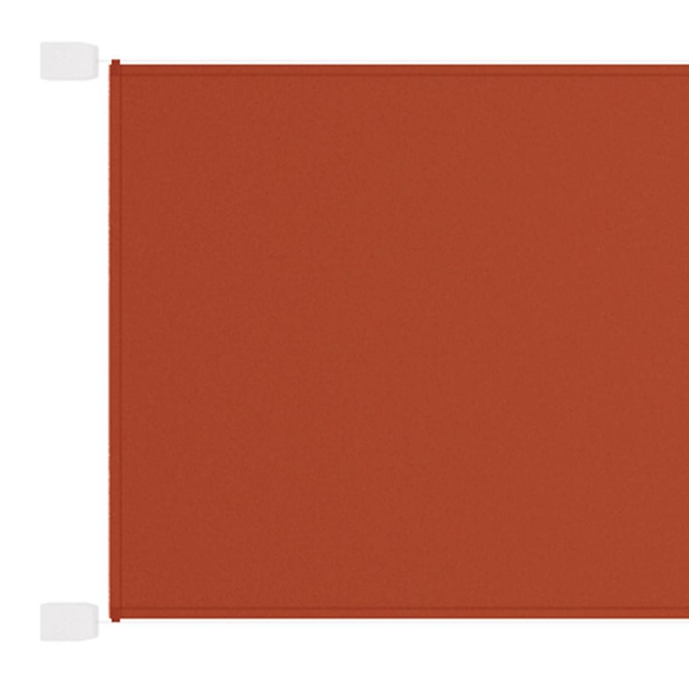 Auvent vertical terre cuite 140x420 cm tissu oxford