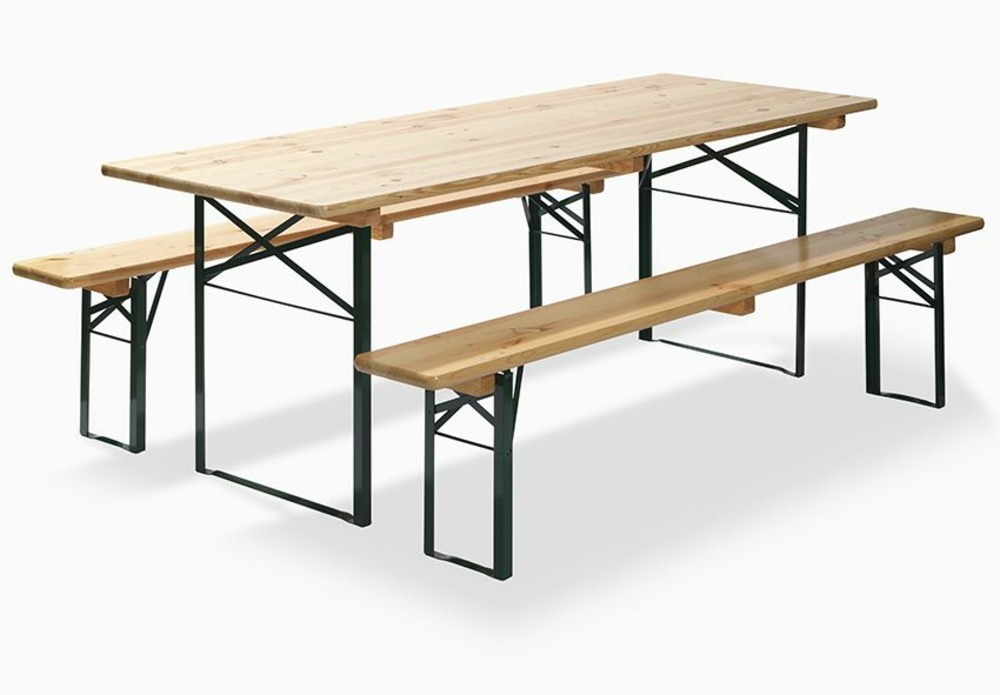 Table de brasseur pliante qualité brasserie largeur 220 mm - lot de 2 - veba