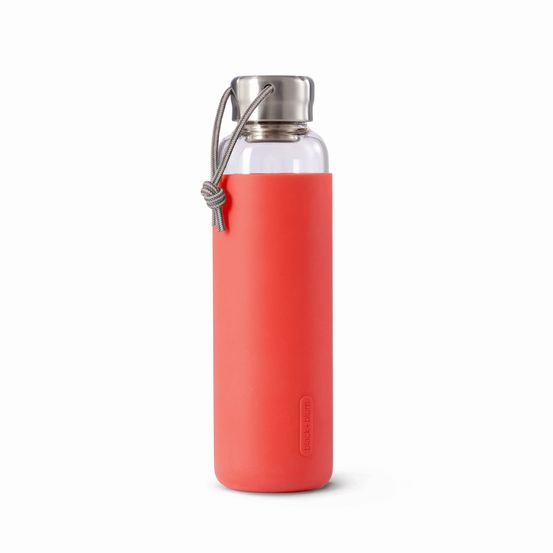 Gourde en verre avec étui de couleur black + blum