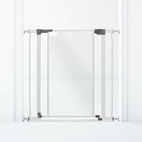 Barrière de sécurité à panneau transparent- bas anti-chute - blanc