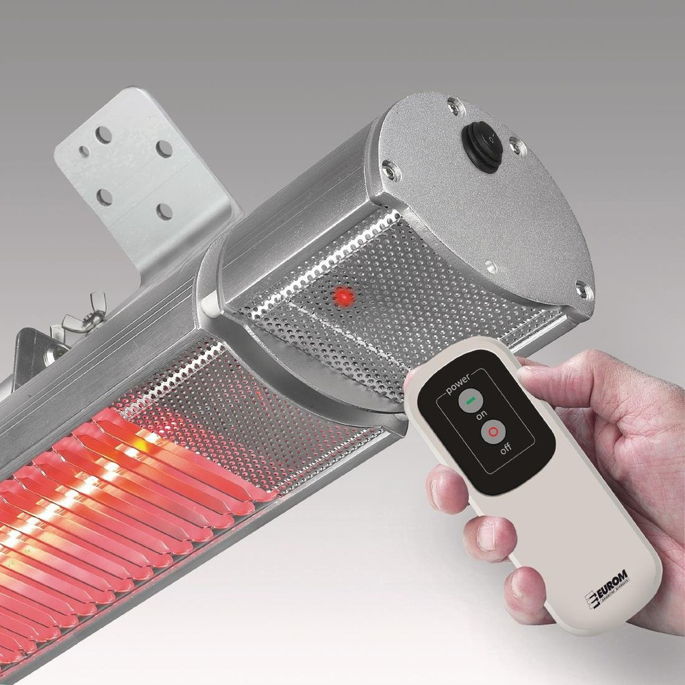 Lampe chauffante de terrasse avec télécommande - 1800 w