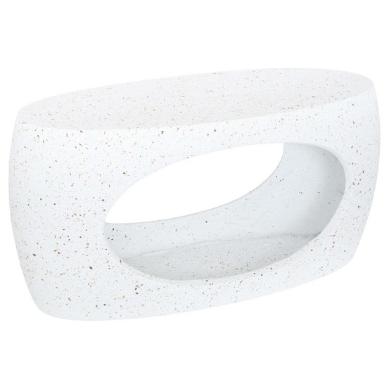 Table basse narlon 80x33x40cm blanc