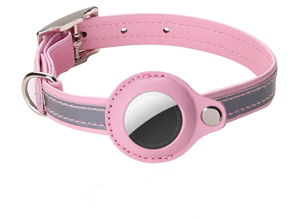 Modèles compatibles airta - collier anti-perte pour chat rose