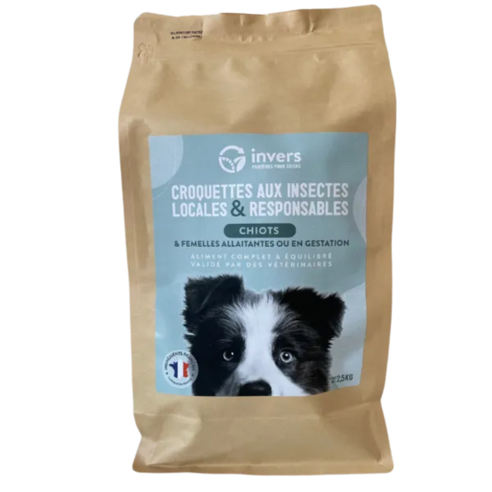 Invers - croquettes aux insectes pour chiot 2.5kg