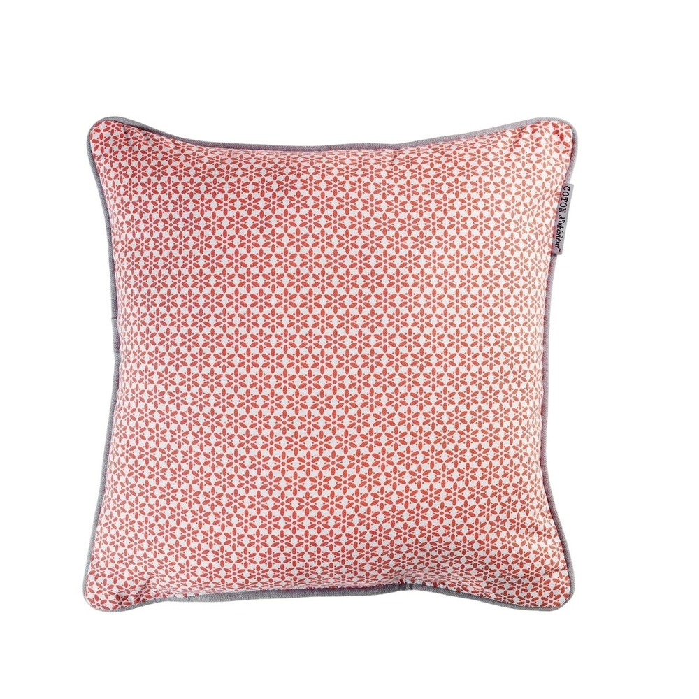 Coussin passepoil galactic corail 40 x 40 cm