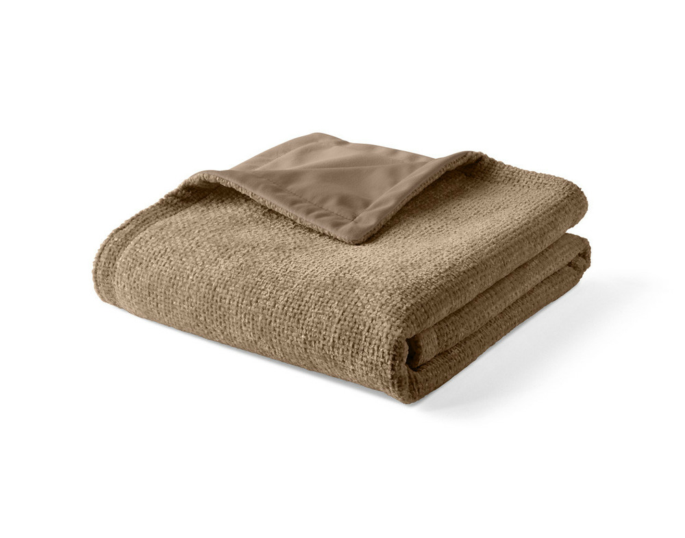 Paolo - plaid - 100x140 cm - en velours texturé et velours