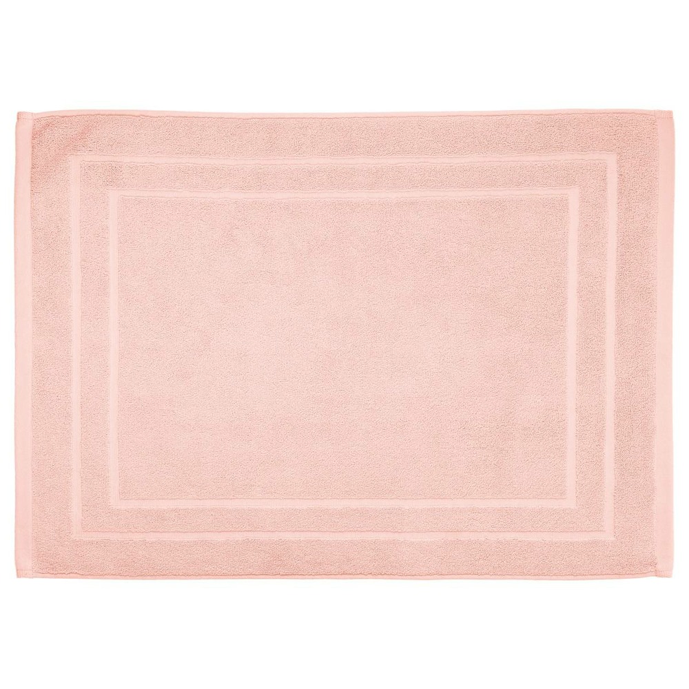 Tapis de bain - coton - rose - 50x70 cm