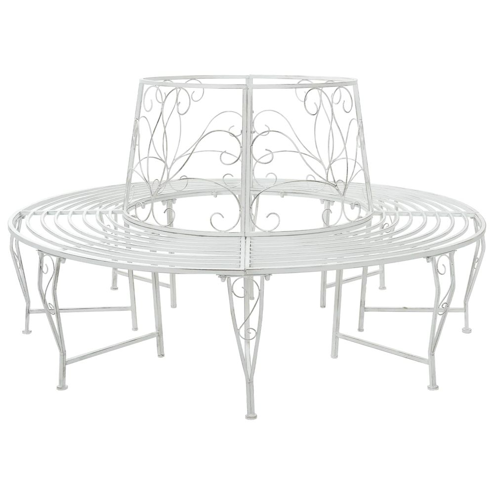 Banc d'arbre 8-nombre de places ø 160 x 89 cm acier