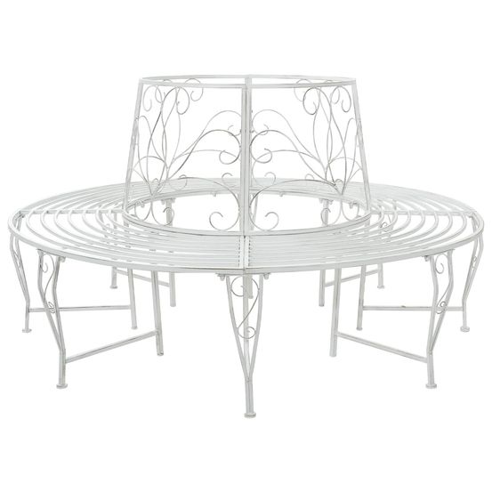 Banc d'arbre 8-nombre de places ø 160 x 89 cm acier