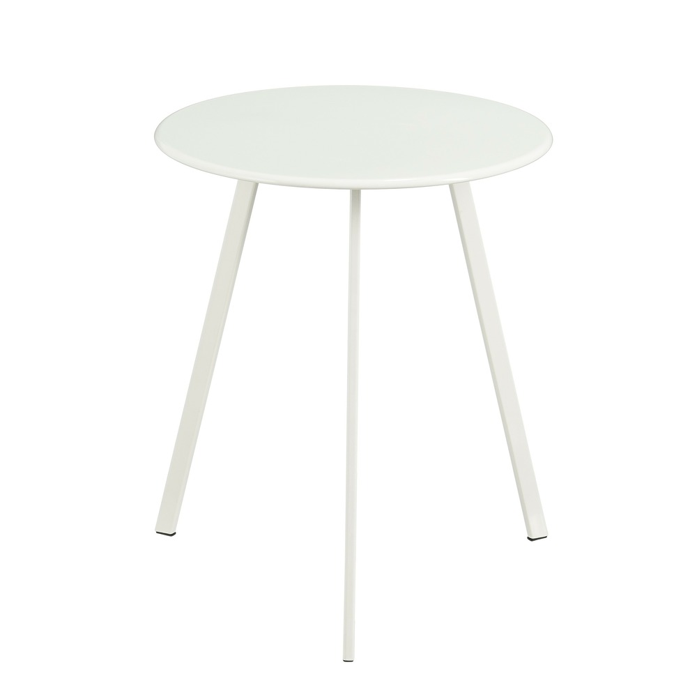 Mica decorations seattle table d’appoint pour extérieur - table basse ronde - table pour plantes et table à café - 45x38cm -