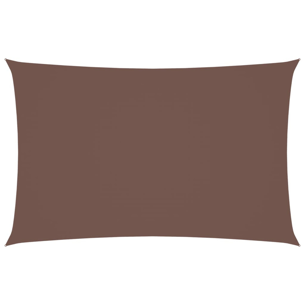 Voile de parasol tissu oxford rectangulaire 2x5 m marron