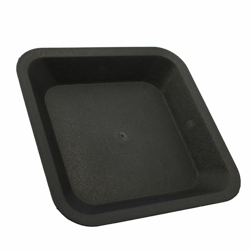 Soucoupe carrée noire - 21 x 21 cm lot de 20