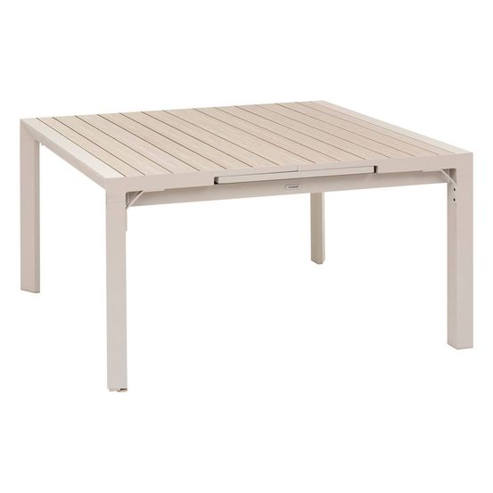 Table de jardin extensible carrée